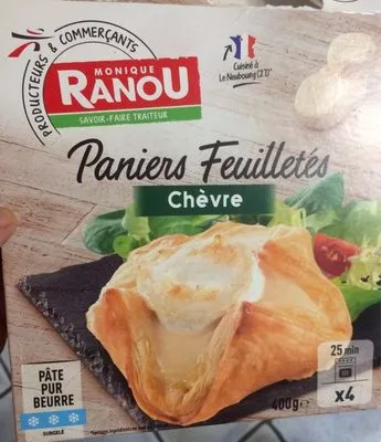 Paniers feuilletés au chèvre Claude Léger, Intermarché 400 g, code 3250391401949