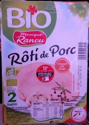 Rôti de Porc bio Monique Ranou 80 g, code 3250391418480