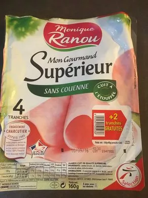 Mon gourmand supérieur sans couenne Monique Ranou 240 g, code 3250391505036