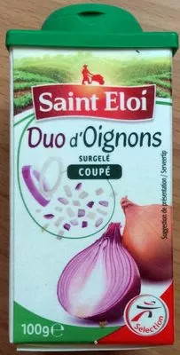 Duo d'Oignons surgelé coupé Saint Eloi, Sélection Intermarché, Les Mousquetaires, Daregal 100 g, code 3250391512881