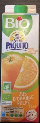 Jus d'orange pulpé Paquito 1000 ml, code 3250391530632