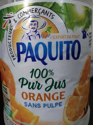 100% Pur Jus Orange sans pulpe Paquito 1.5 L, code 3250391556205