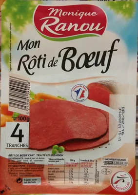 Mon Rôti de Bœuf Monique Ranou 100 g, code 3250391599226