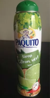 Sirop Citron vert Paquito, Intermarché 750 ml, code 3250391676767