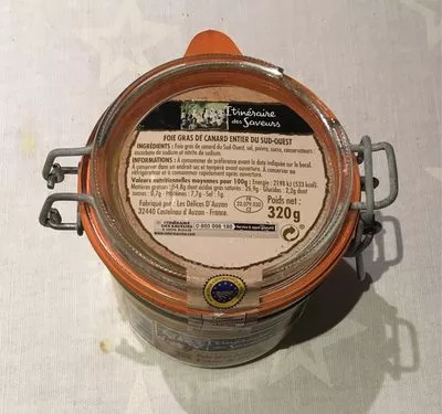 Foie Gras de Canard Entier du Sud-Ouest Itinéraire des Saveurs 320 g, code 3250391714643