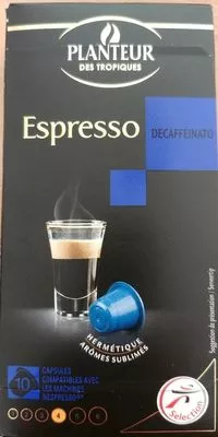 Café décaféiné Planteur des Tropiques, Intermarché 52 g e (10 * 5,2 g), code 3250391858521