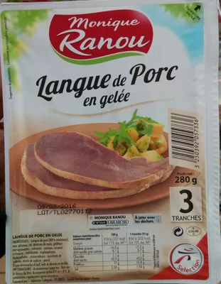 Langue de Porc en gelée Monique Ranou 280 g, code 3250392057336