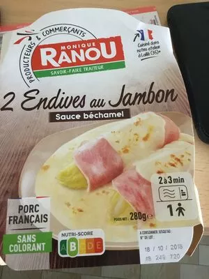 Endives au jambon Monique Ranou 280 g, code 3250392178925