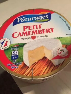 Petit Camembert Pâturages, Sélection Les Mousquetaires 150 g, code 3250392290276