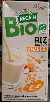 Boisson riz et amande Regain, Intermarché 1 L, code 3250392409524