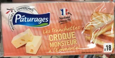 Les Tranchettes Croque Monsieur à l'Emmental Pâturages , code 3250392450342