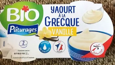 Yaourt à la Grecque Pâturages, Intermarché 300 g (2 * 150 g), code 3250392553159