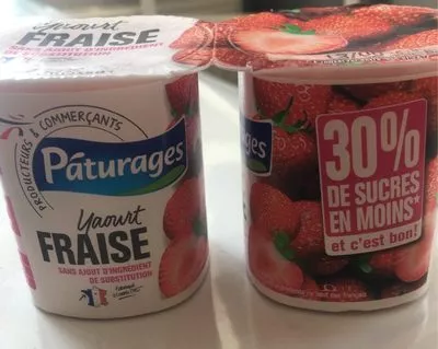 Yaourt fraise pâturages 500 g (4x125g), code 3250392559380