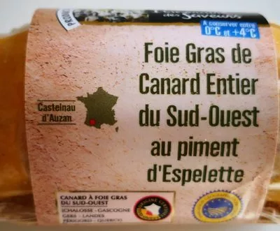 Foie gras canard du Sud-Ouest au piment d'Espelette Itinéraire des Saveurs , code 3250392701512