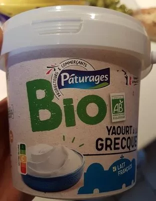 Yaourt à la grecque Paturages, Intermarché 500 g, code 3250392743161