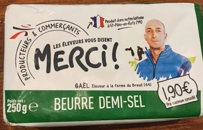 Beurre demi-sel Intermarché 250 g, code 3250392744816