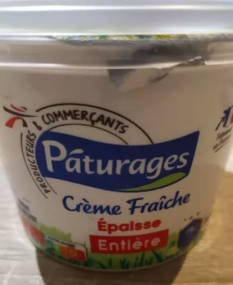 Crème fraîche épaisse entière 30℅ Paturages , code 3250392849412