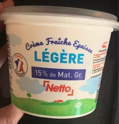 Crème fraiche epaisse légère 15% Mat. Gr. Netto Netto , code 3250392849504