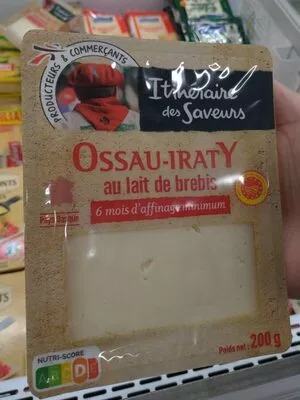 Ossau iraty lait de brebis Itinéraire des Saveurs, Intermarché , code 3250392868710