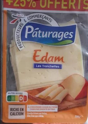 Edam les tranchettes Pâturages 250 g, code 3250392931216