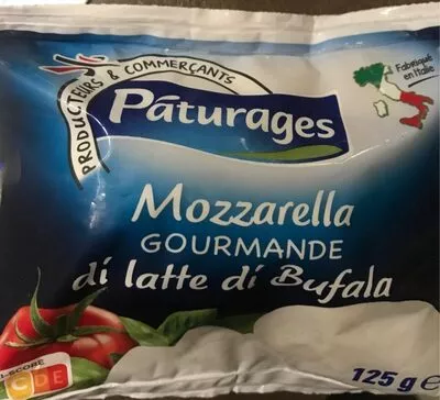 Mozzarella gourmande di latte di bufala Pâturages, Intermarché 125 g, code 3250392935115