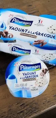 Yaourt à la grecque stracciatella Pâturages , code 3250392935146