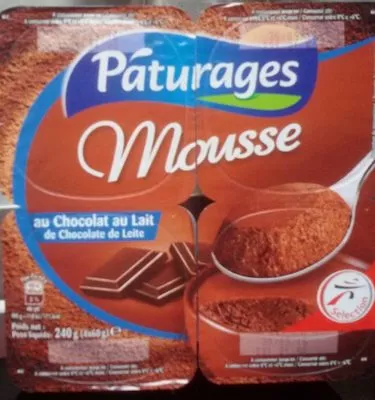 Pâturages Mousse Chocolat au Lait Pâturages, Intermarché 240 g, code 3250395012080