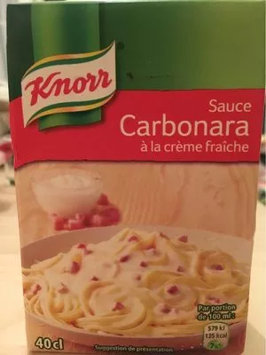 414G Sauce Pate Carbonara Knorr Knorr, Unilever 40 cl / 414 g, code 3250541911953