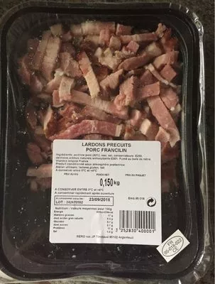 Lardons précuits porc Francilin  150 g, code 3252830400001