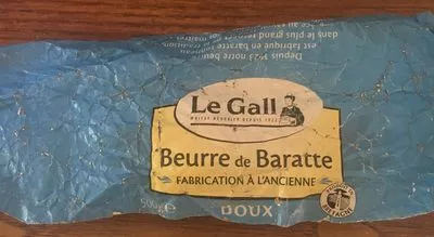 Beurre de baratte fabrication a l'ancienne doux Le Gall 500 g, code 3252920012008