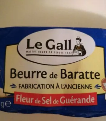 Beurre de baratte Le Gall , code 3252920012091