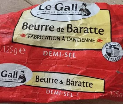 Beurre de baratte demi-sel Le Gall 125 g, code 3252920012152