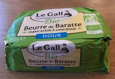 Beurre de baratte biologique doux Le Gall 250 g, code 3252920015009