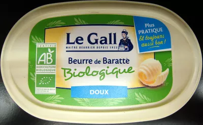 Beurre de Baratte Biologique Doux Le Gall 125 g, code 3252920015405