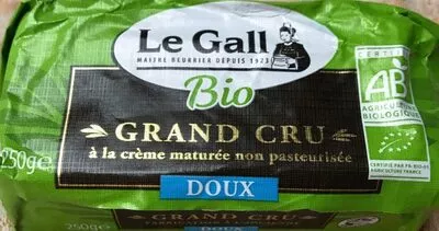 Beurre grand cru bio doux Le Gall 250 g, code 3252920015580