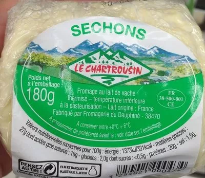 Sechons au lait thermise LE CHARTROUSIN, 40%MG Le Chartrousin 180 g, code 3254021000434