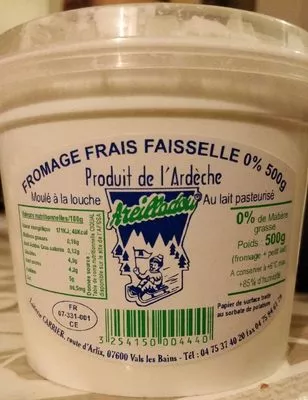 Fromage frais faisselle 0% Areilladou 500g, code 3254150004440