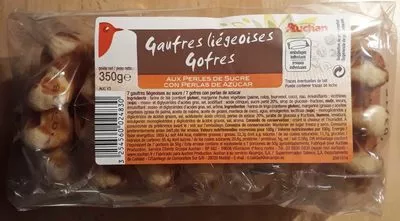 Gaufres liégeoises Auchan 350 g, code 3254560024830