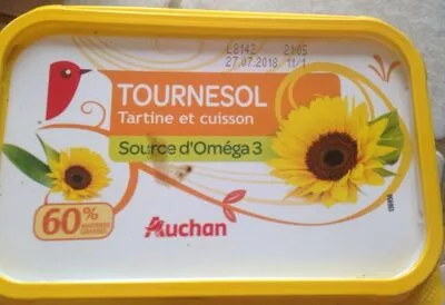 Tournesol 60% MG (Tartine et Cuisson) L'oiseau, Auchan 500 g, code 3254560044050