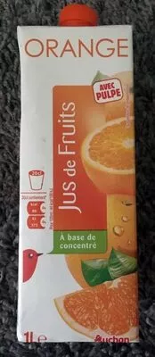 Jus d'orange avec pulpe Auchan 1 L, code 3254560051690