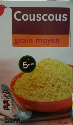 Couscous grain moyen auchan 1 kg, code 3254560066106