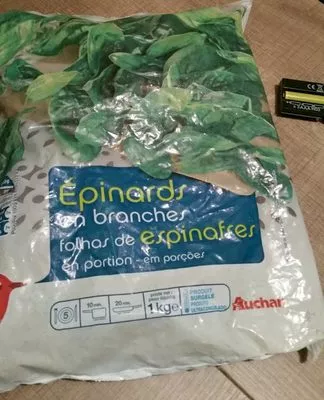 Epinards en branches Auchan 1 kg e, code 3254560113749