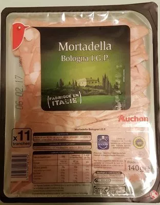 Mortadella bologna I.G.P Auchan 140 g, code 3254560181274