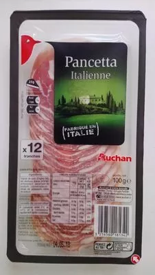 Pancetta italienne Auchan 100 g e, code 3254560181342