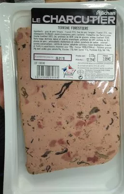 Terrine Forestière Auchan 170 g, code 3254560269668