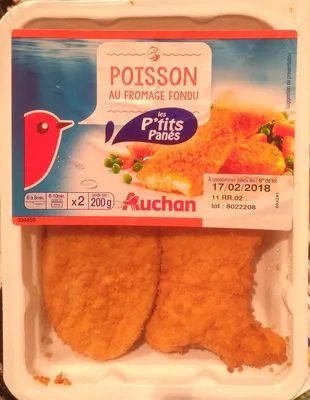 Poisson au Fromage Fondu Auchan 200 g (2 x 100 g), code 3254560307339