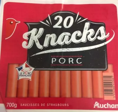 Knacks x20 700g prix choc Auchan 700g, code 3254560453661