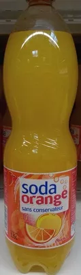 Soda orange Auchan 1,5 L, code 3254560599703