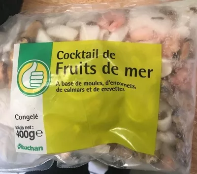 Cocktail dé fruits de mer Pouce,  Auchan 400g, code 3254562347081