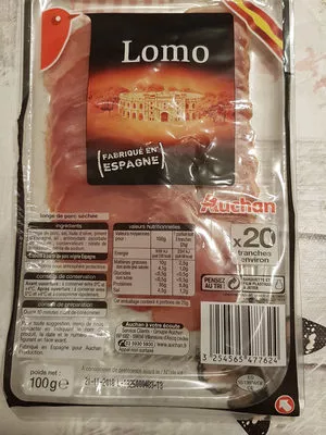 Lomo extra tranche x20 Auchan 100 g, code 3254565477624